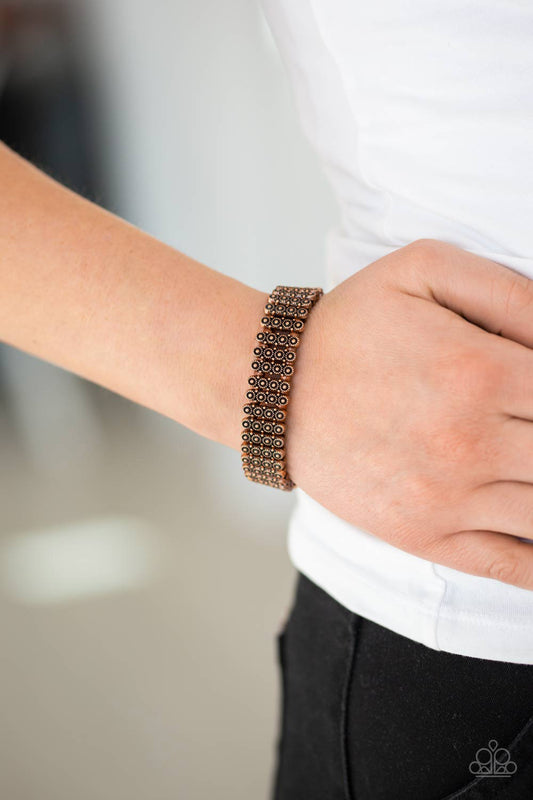 Paparazzi Rise With The Sun - Copper Bracelet 