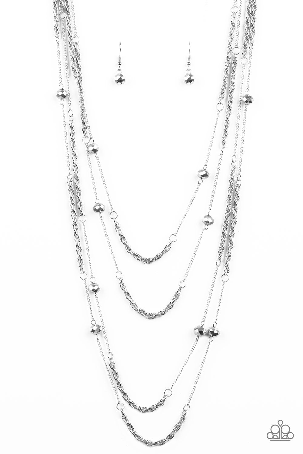 Paparazzi Open For Opulence - Silver Necklace