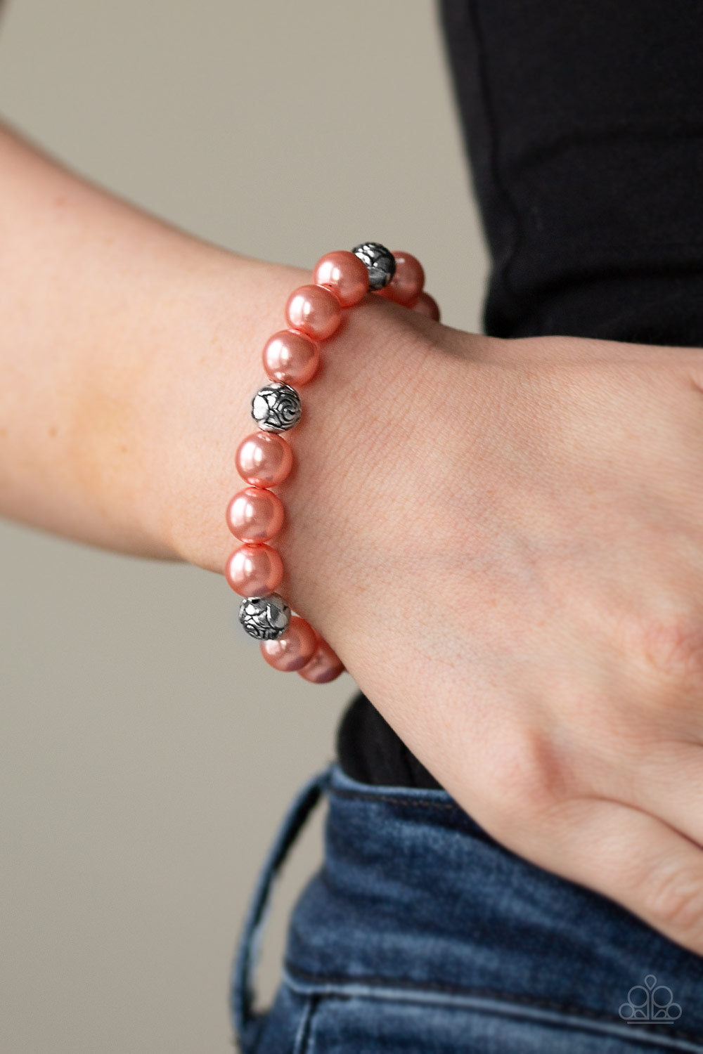 Paparazzi Rosy Radiance - Orange Bracelet 