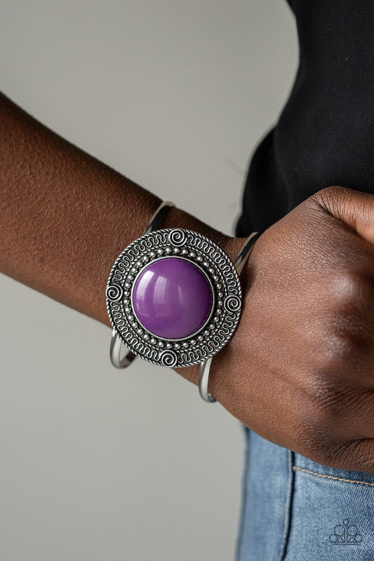 Paparazzi Tribal Pop - Purple Bracelet 