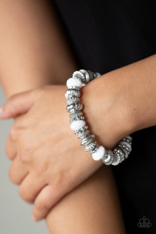 Live Life To The COLOR-fullest - White Bracelet