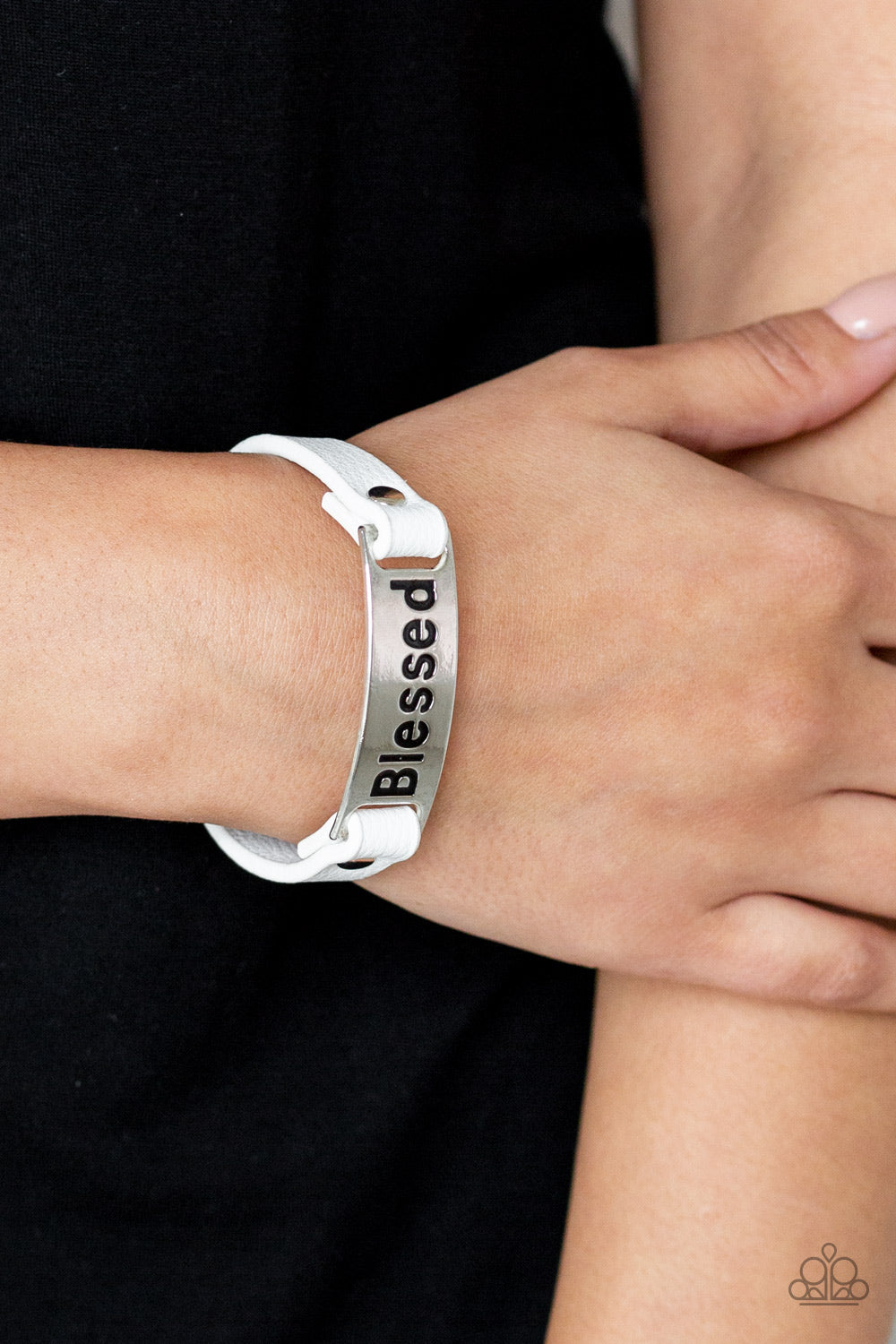 Count Your Blessings - White Bracelet