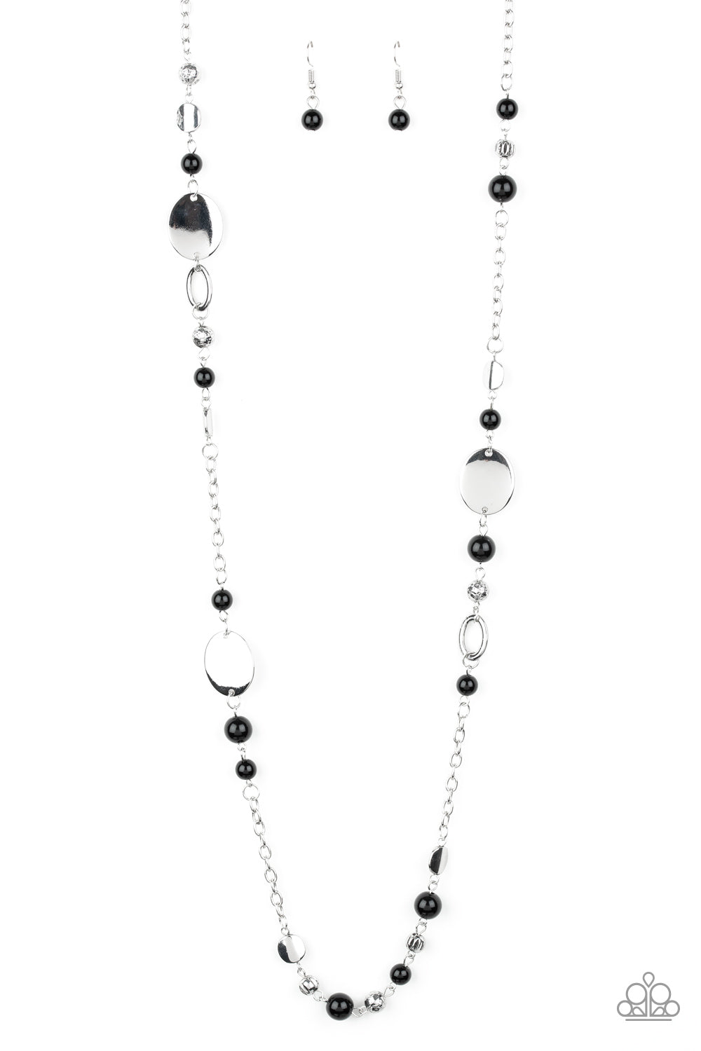 Paparazzi Serenely Springtime - Black Necklace 