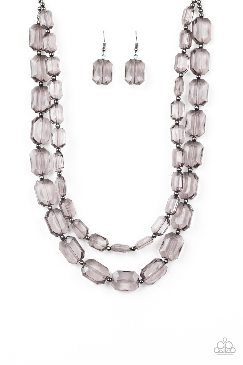 Paparazzi Ice Bank - Black Necklace 