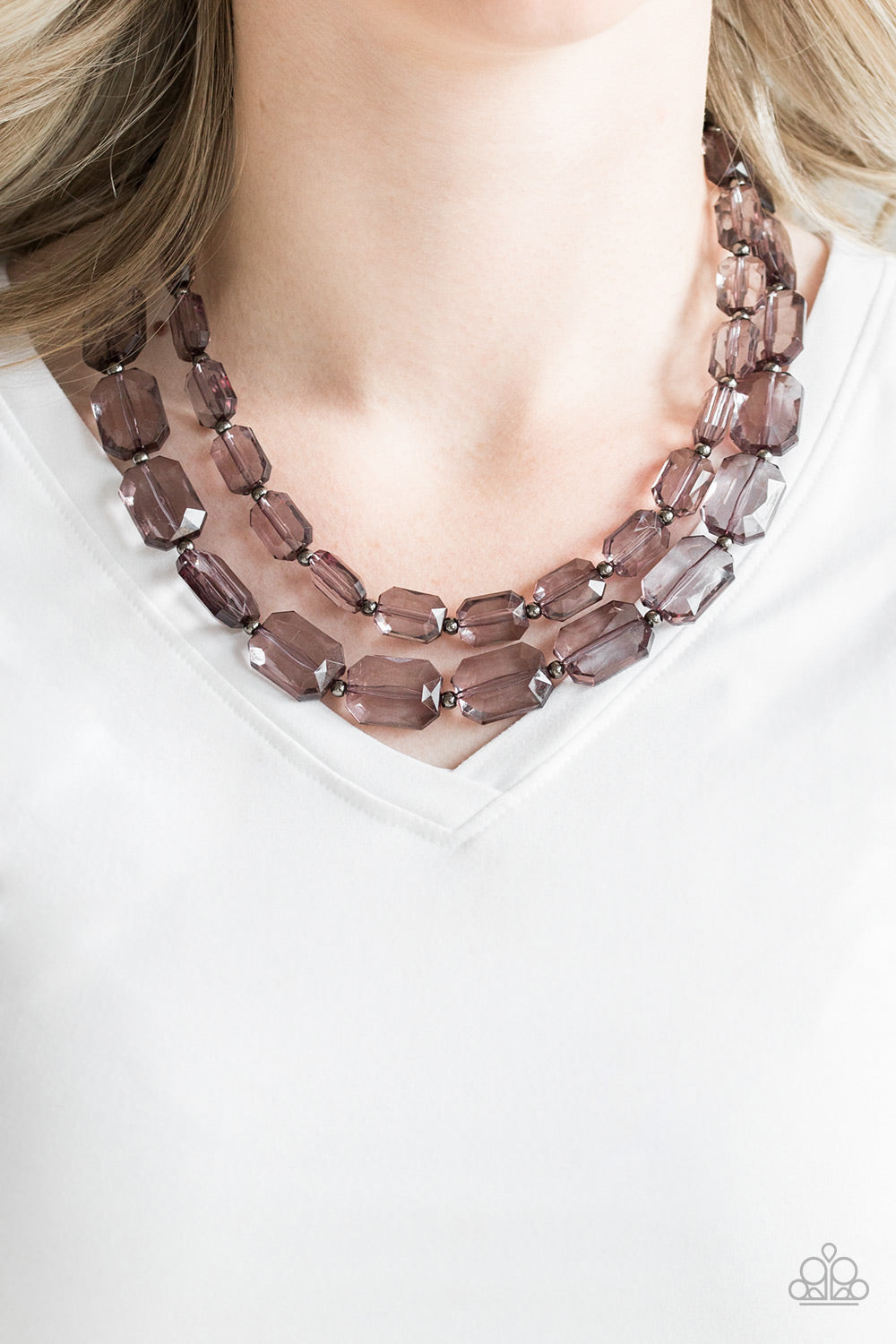 Paparazzi Ice Bank - Black Necklace 