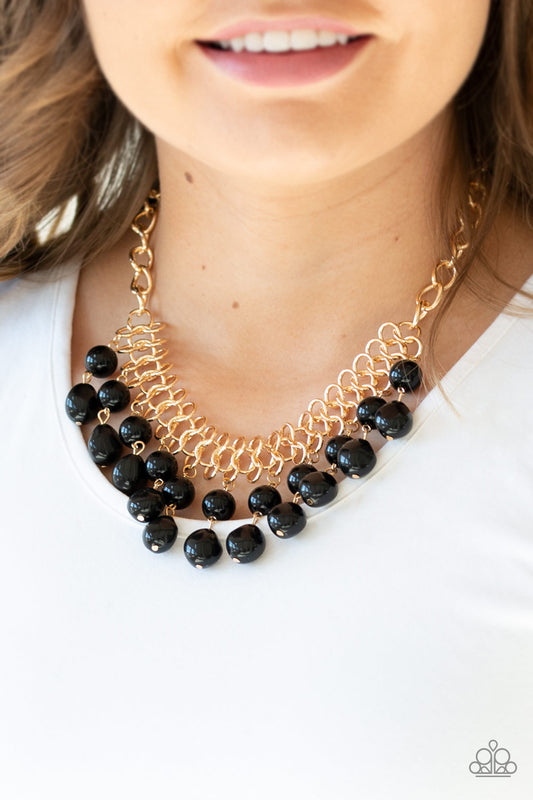 Paparazzi 5th Avenue Fleek - Black Necklace 