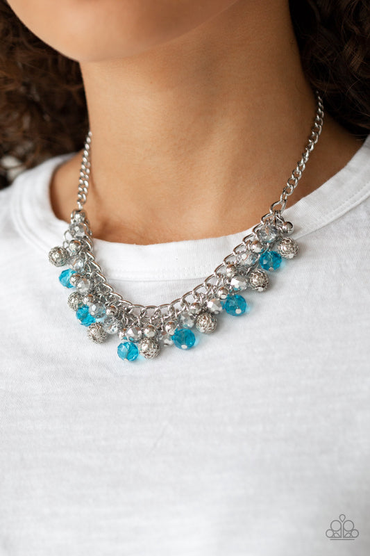 Paparazzi Party Spree - Blue Necklace 