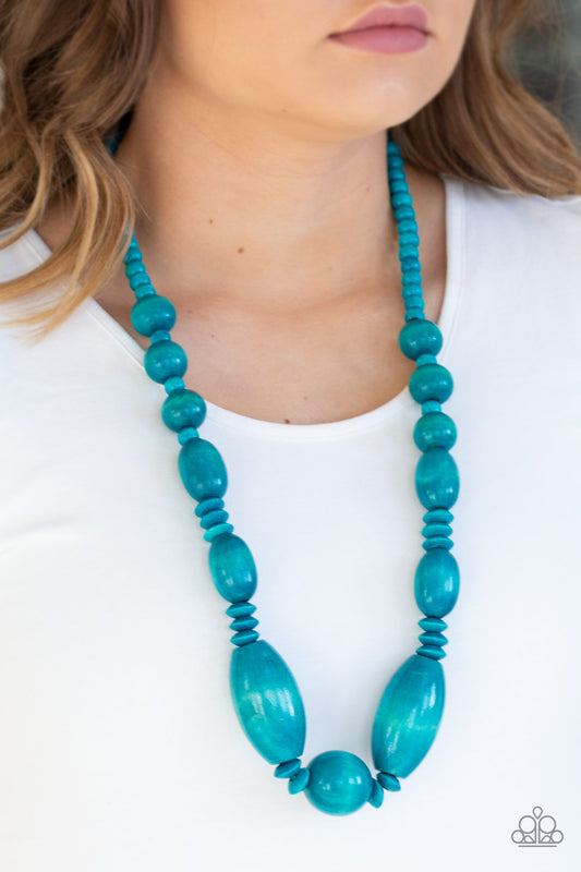 Paparazzi Summer Breezin - Blue Necklace 