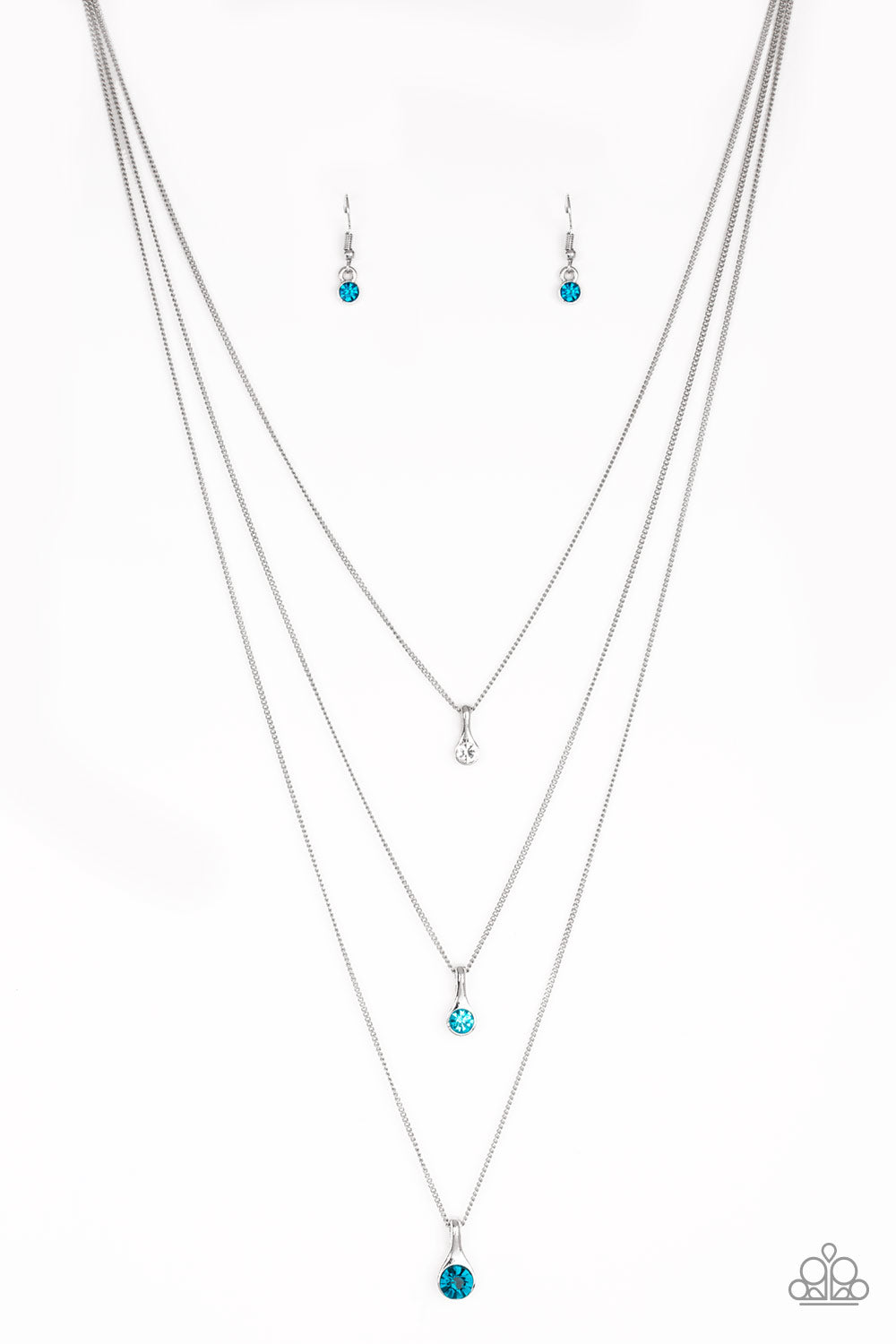 Crystal Chic - Blue Necklace