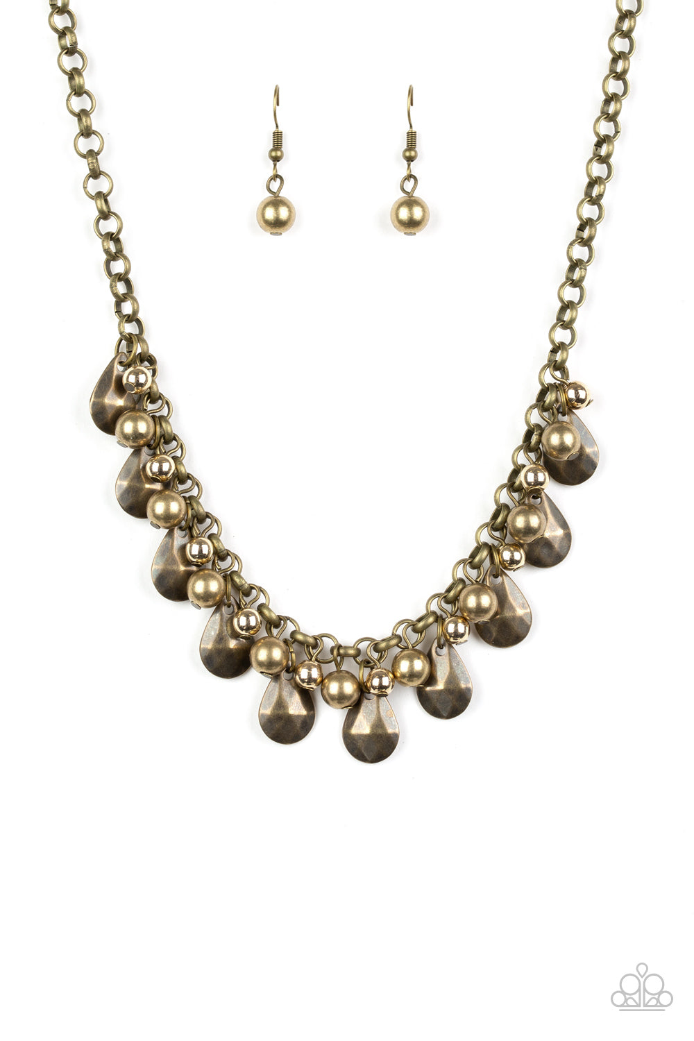 Paparazzi Stage Stunner - Brass Necklace 