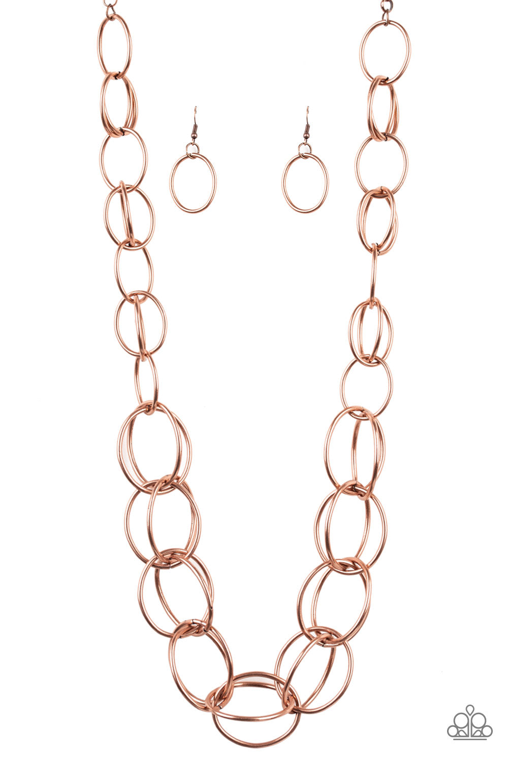 Paparazzi Elegantly Ensnared - Copper Necklace 