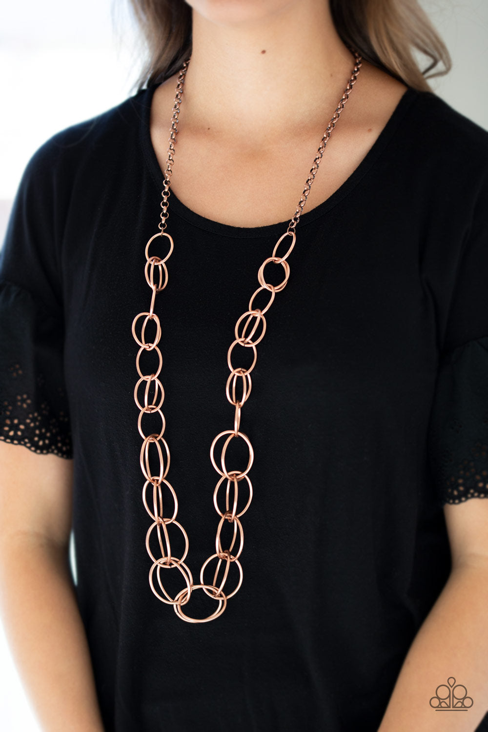 Paparazzi Elegantly Ensnared - Copper Necklace 