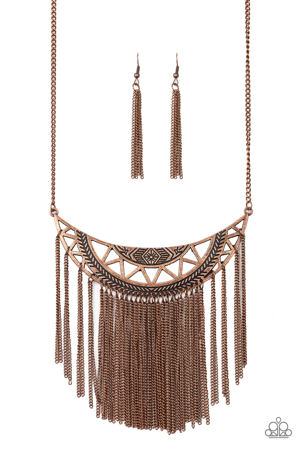 Paparazzi Empress Excursion - Copper Necklace 