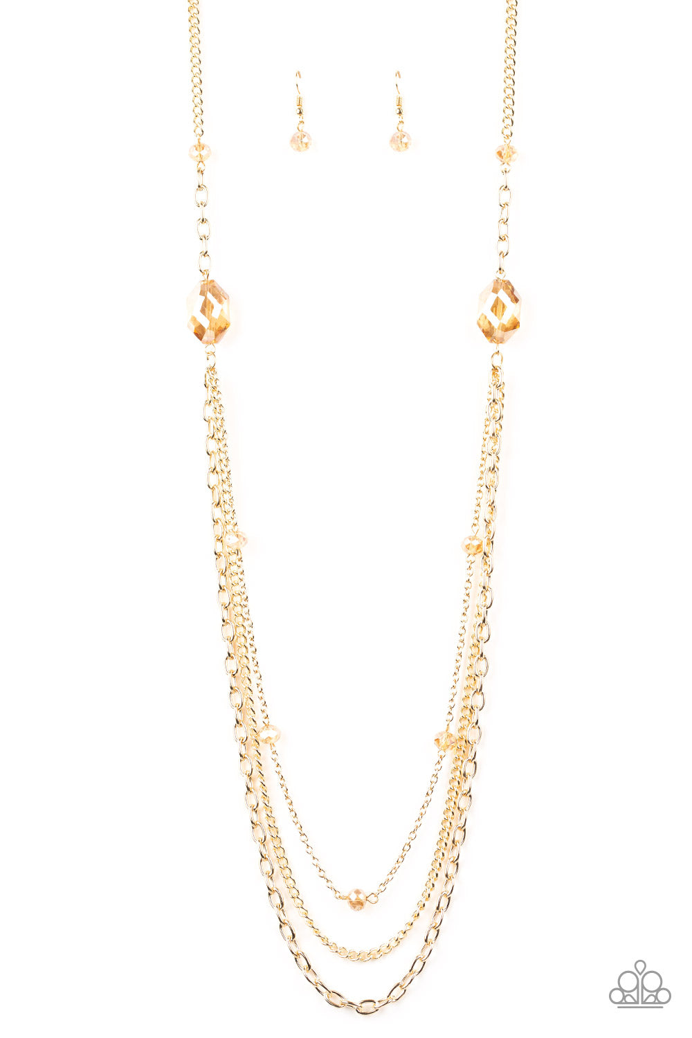 Paparazzi Dare To Dazzle - Gold Necklace 