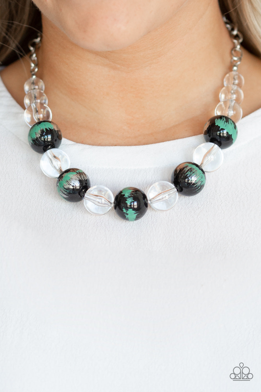 Paparazzi Torrid Tide - Green Necklace 