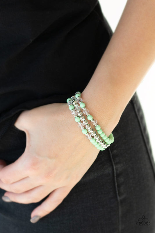 Paparazzi Irresistibly Irresistible - Green Bracelet 