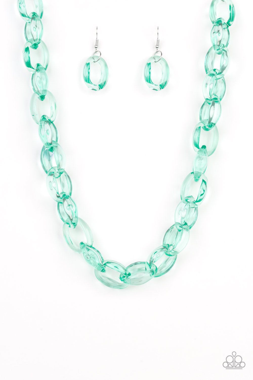 Ice Queen - Green Necklace 