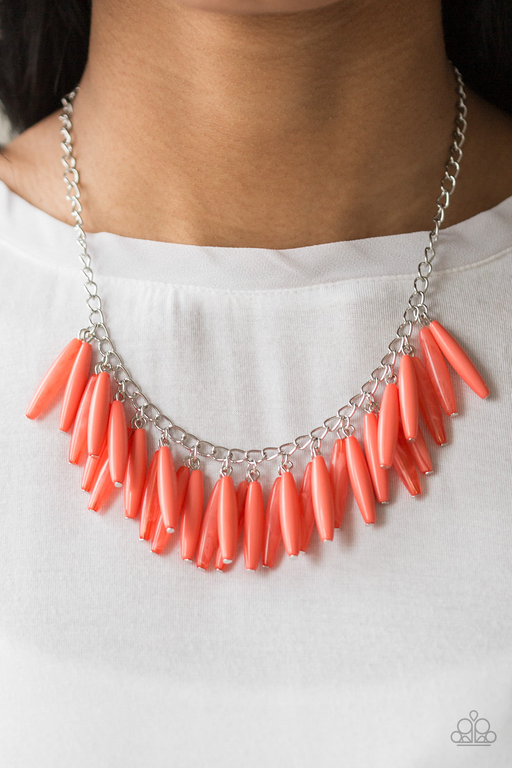 Paparazzi Full Of Flavor - Orange Necklace 