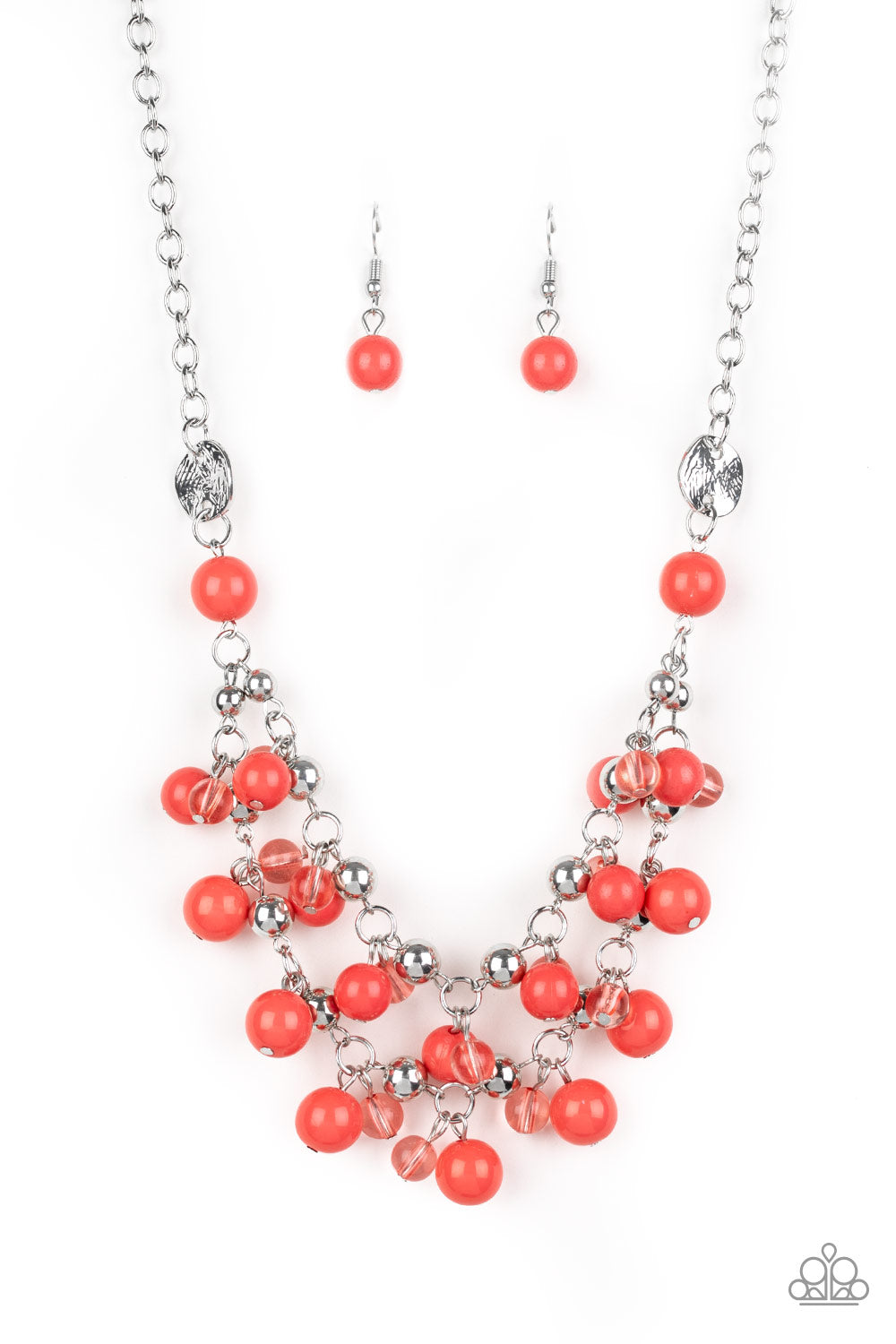 Paparazzi Seaside Soiree - Orange Necklace 