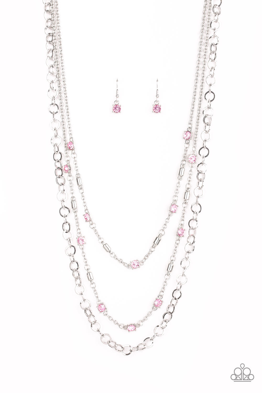 Paparazzi Metro Mixer - Pink Necklace 