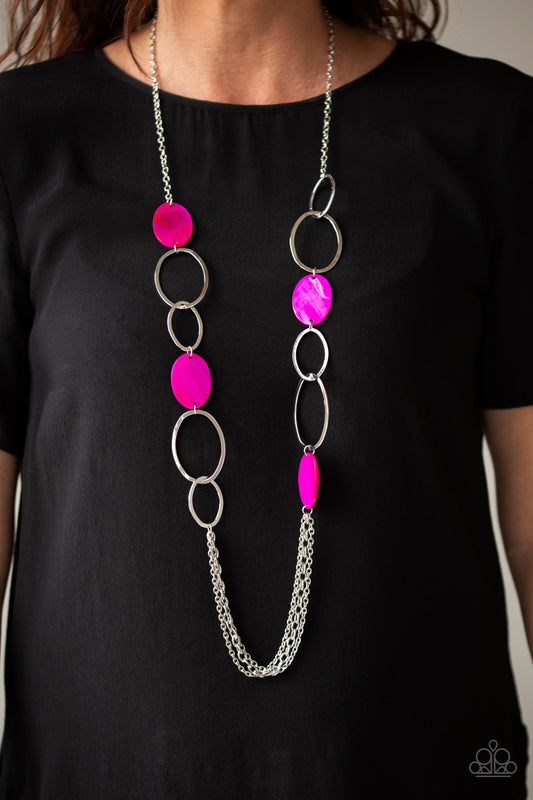 Paparazzi Kaleidoscope Coasts - Pink Necklace 