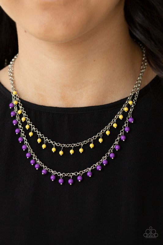 Paparazzi Dainty Distraction - Purple Necklace 