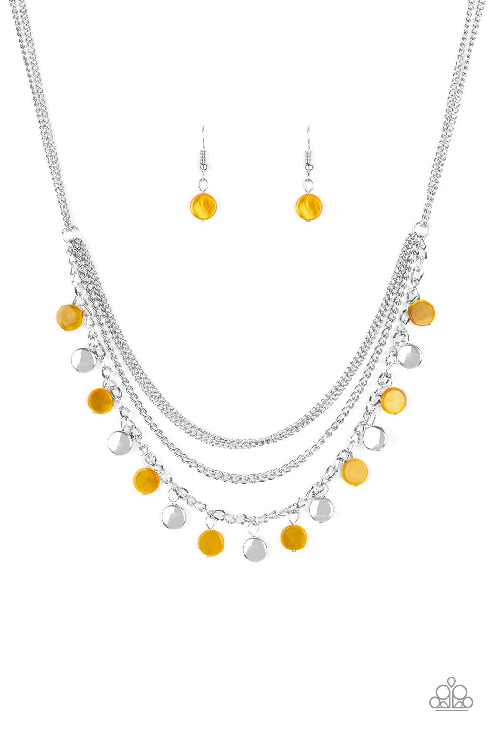 Paparazzi Beach Flavor - Yellow Necklace 