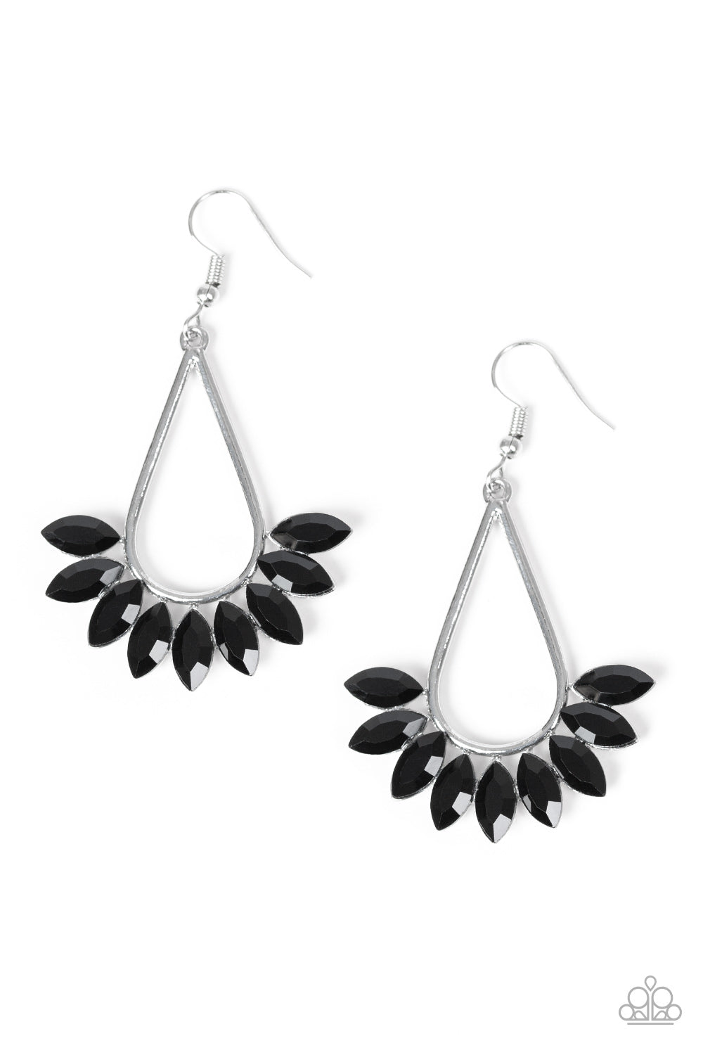 Be On Guard - Black Earrings