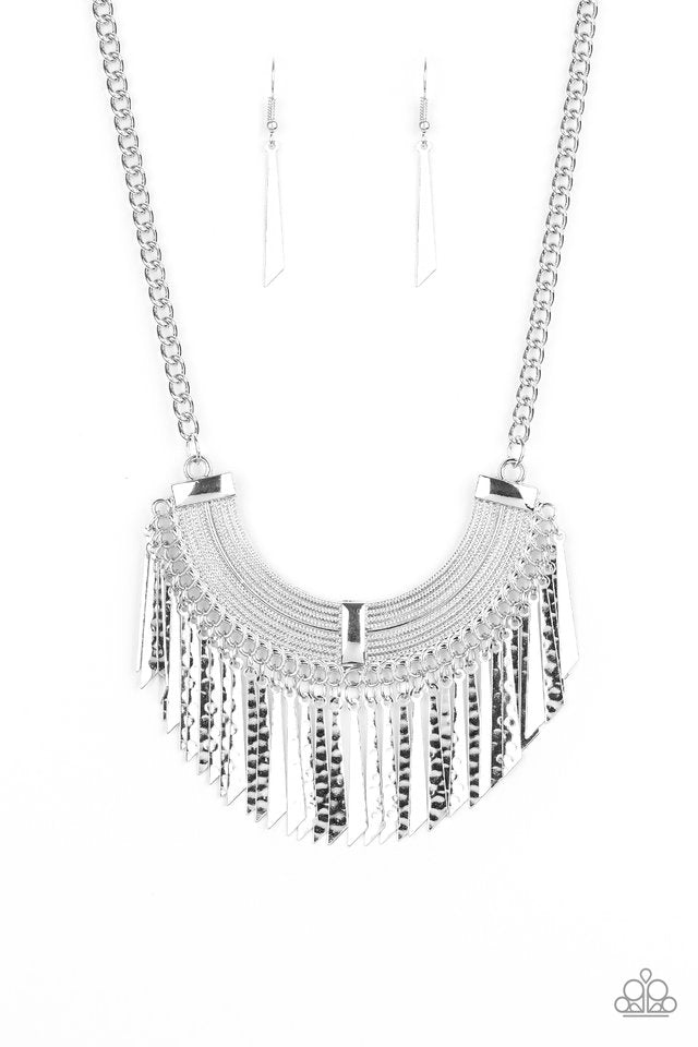 Paparazzi Impressively Incan - Silver Necklace