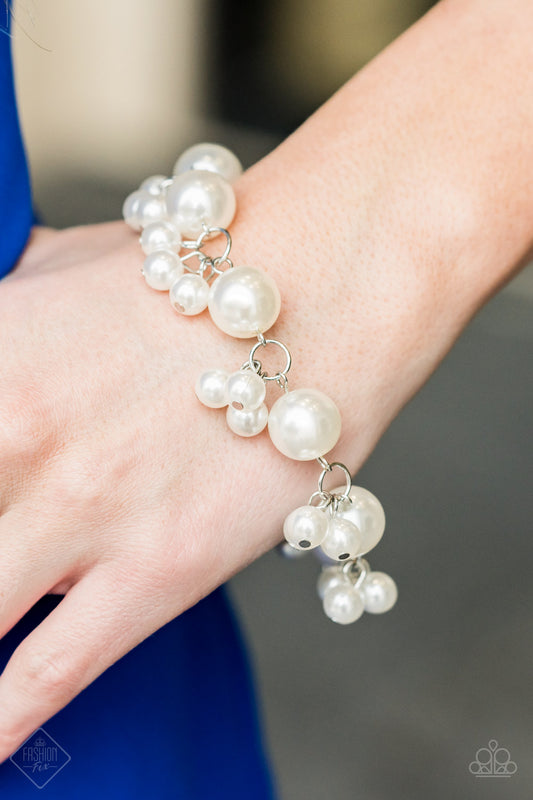 Paparazzi Broadway Ballroom - White Bracelet 