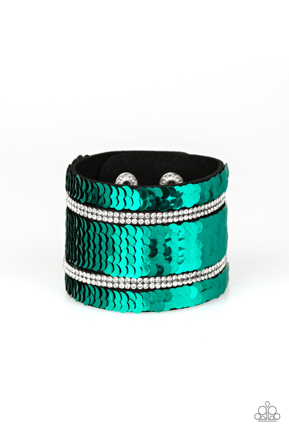 Paparazzi MERMAID Service - Green Urban Bracelet 