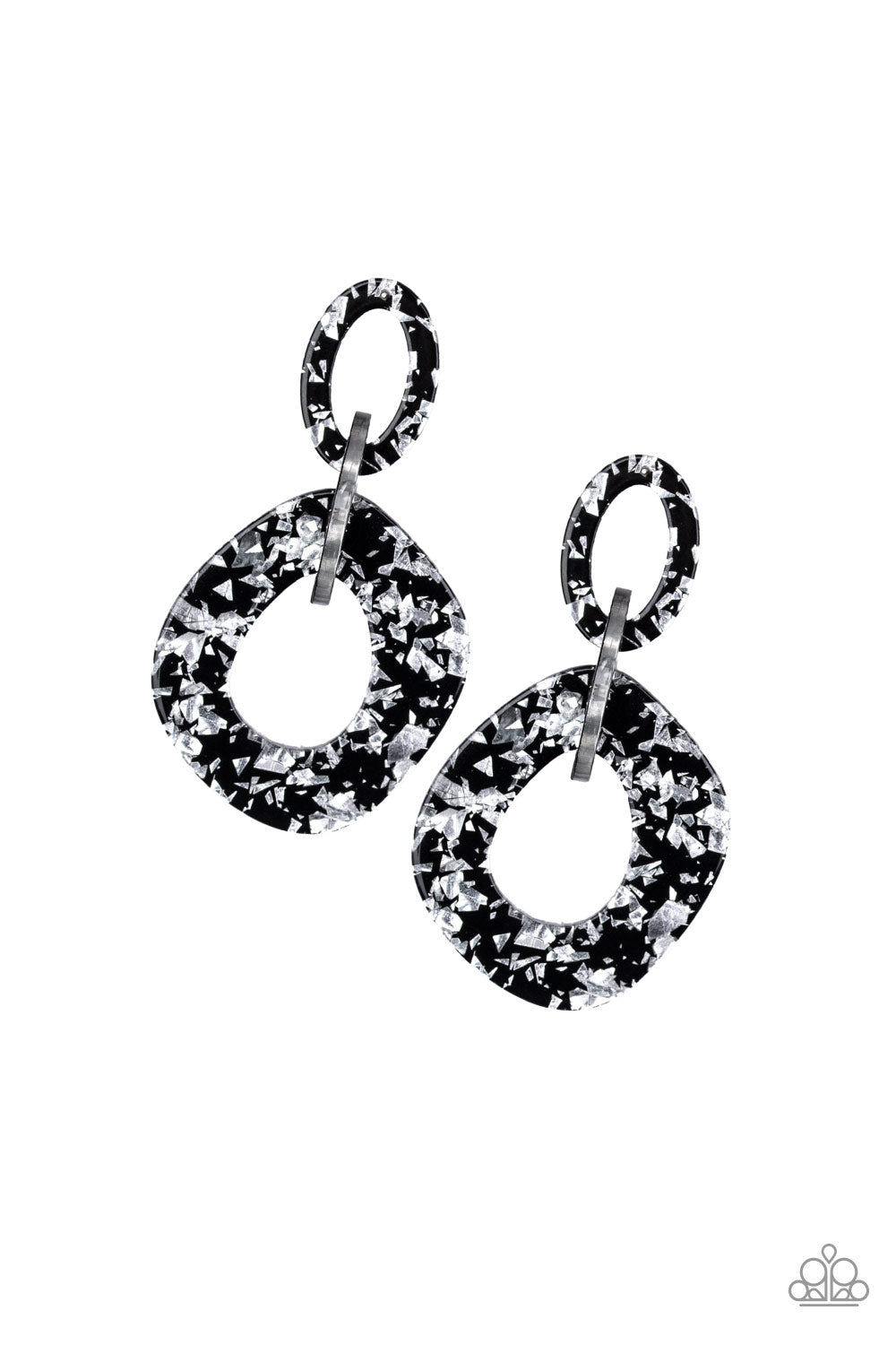 Paparazzi Confetti Congo - Silver Post Earrings 