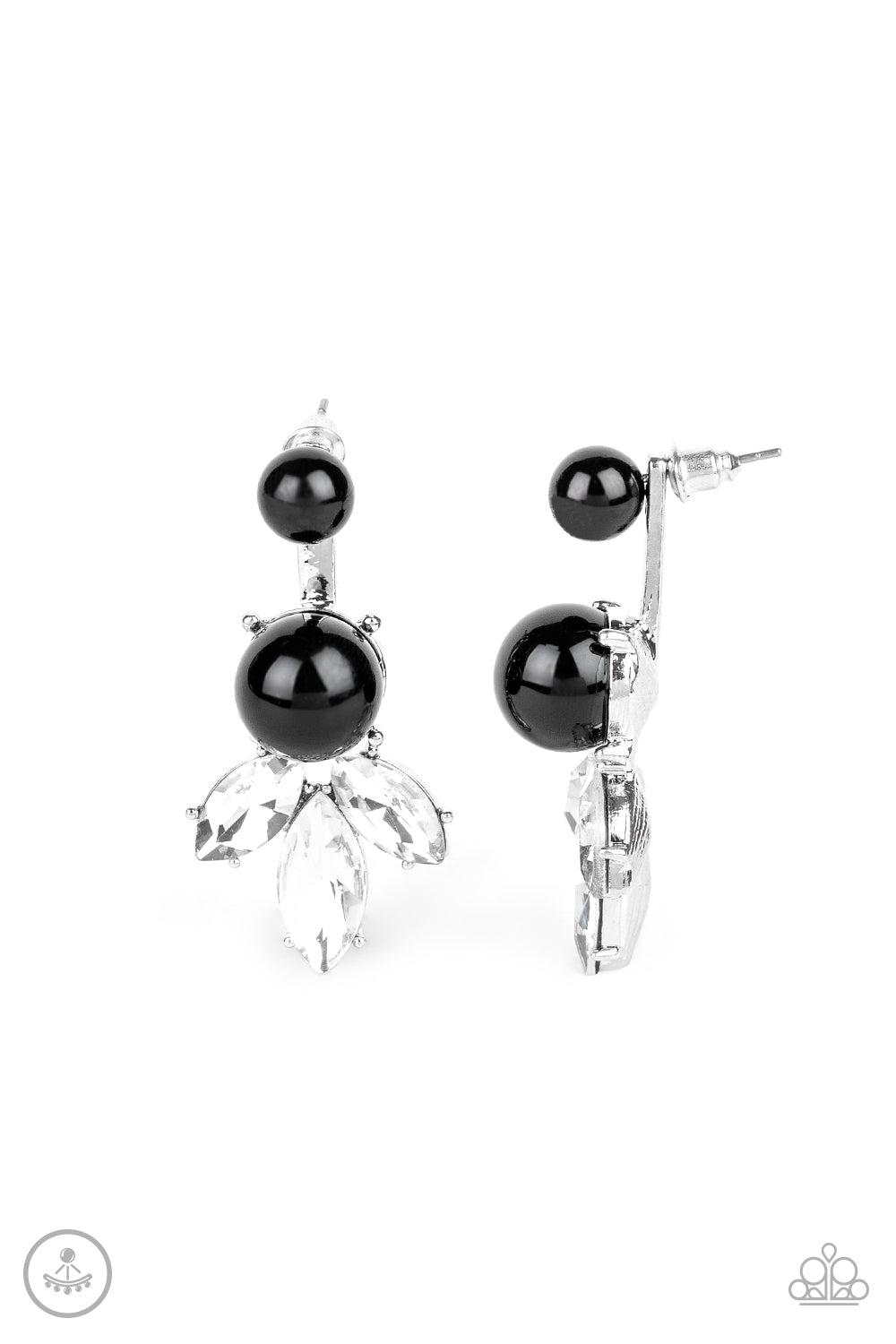 Extra Elite - Black Post Earrings 