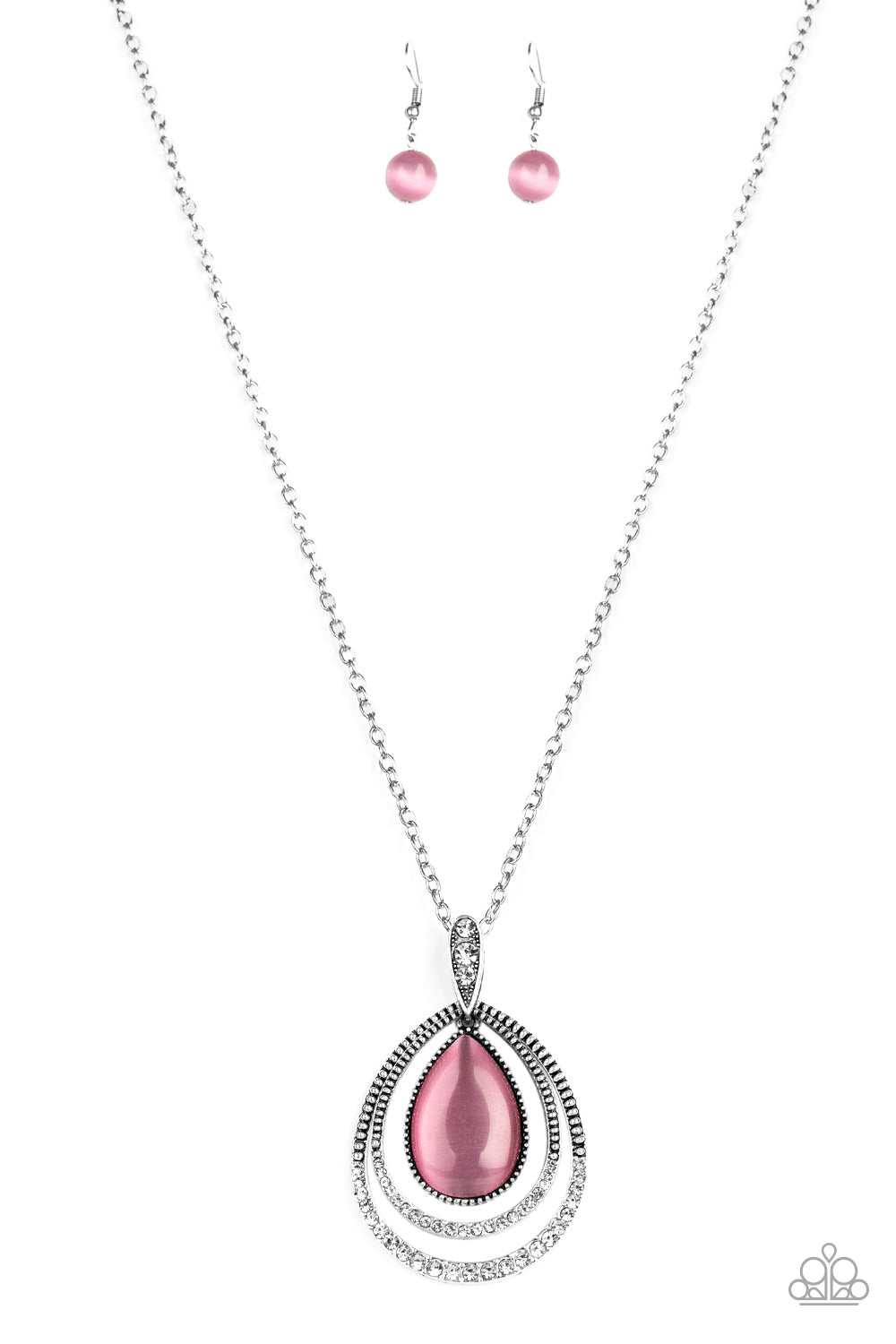 GLOW and Tell - Pink Necklace