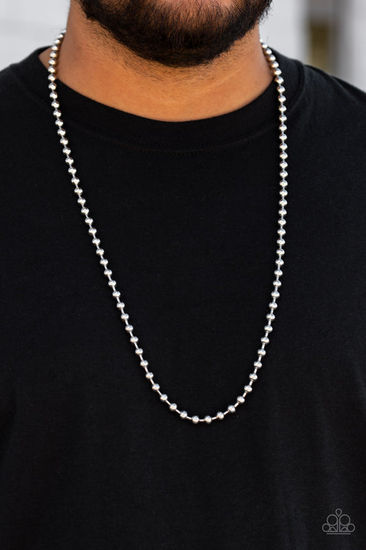 Mardi Gras Madness - Silver Urban Necklace 