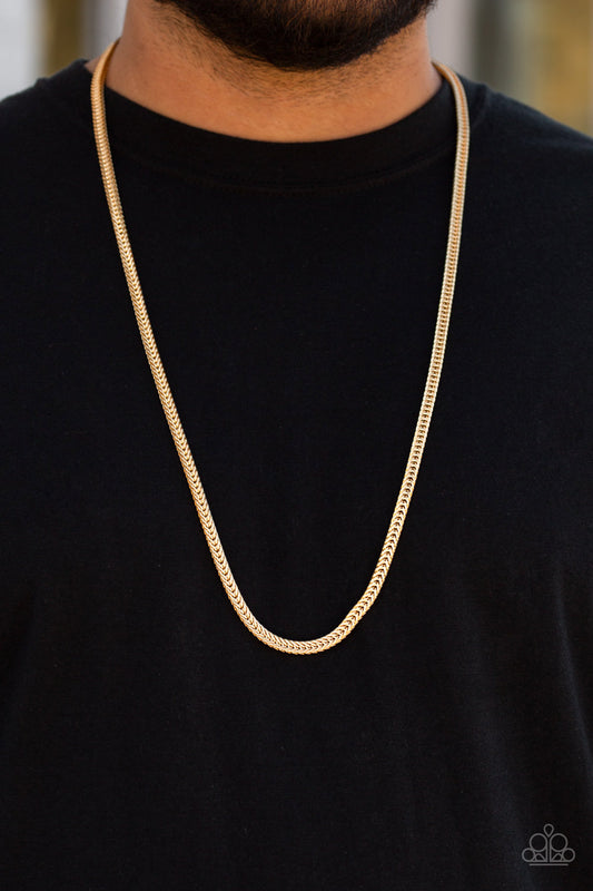 Paparazzi Killer Crossover - Gold Urban Necklace