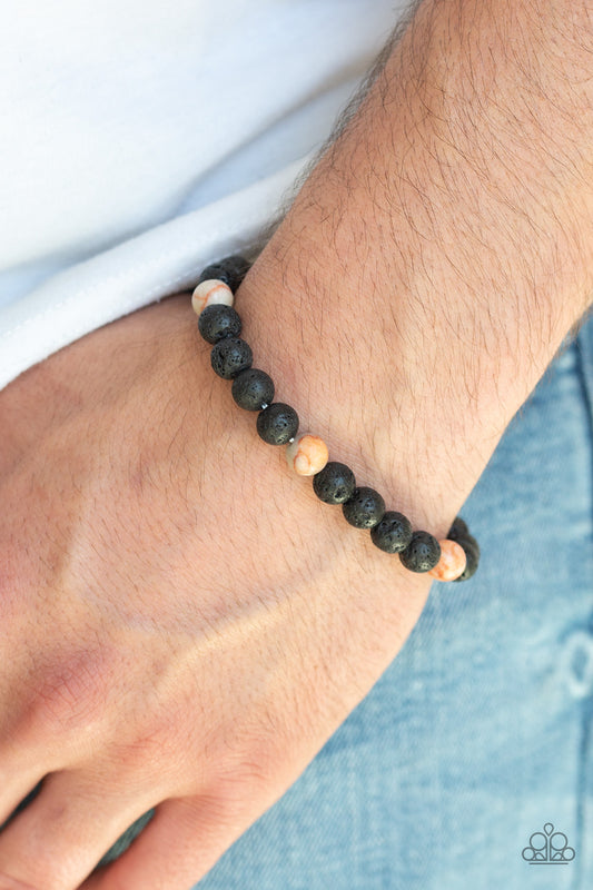 Paparazzi Enlivened - Orange Urban Bracelet 