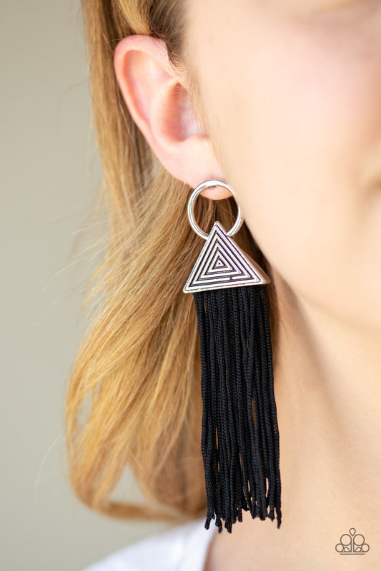 Oh My GIZA - Black Post Earrings 