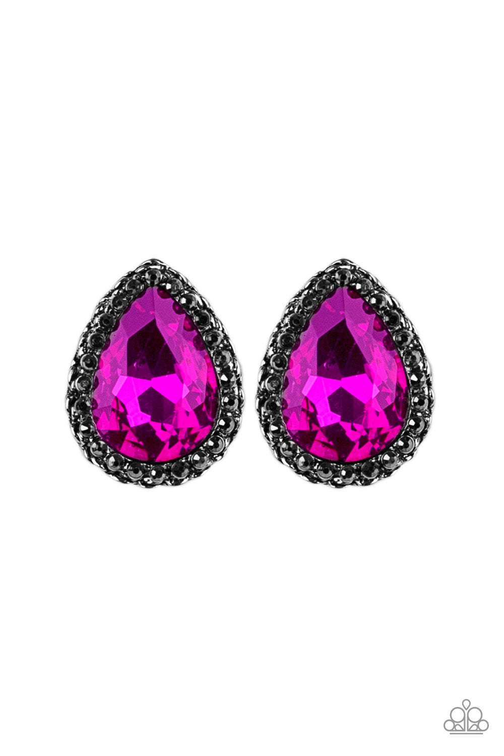 Dare To Shine - Pink Post Earrings