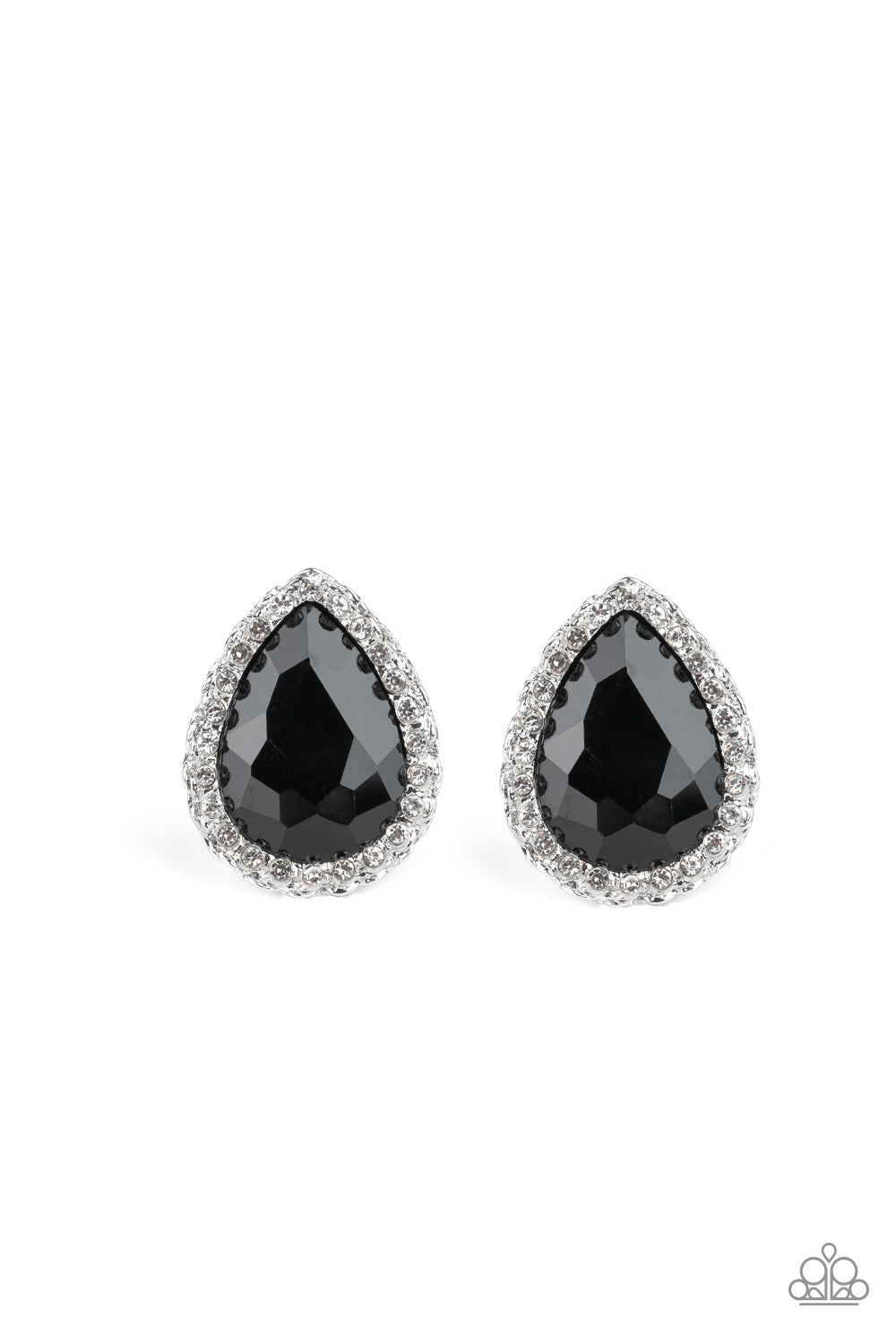 Dare To Shine - Black Post Earrings 