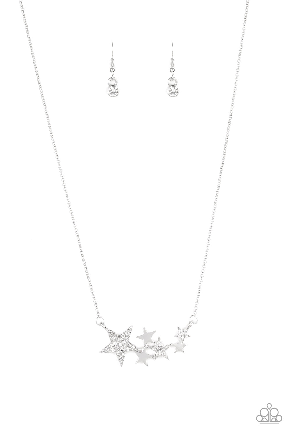 Paparazzi Rising Starlet - White Necklace 