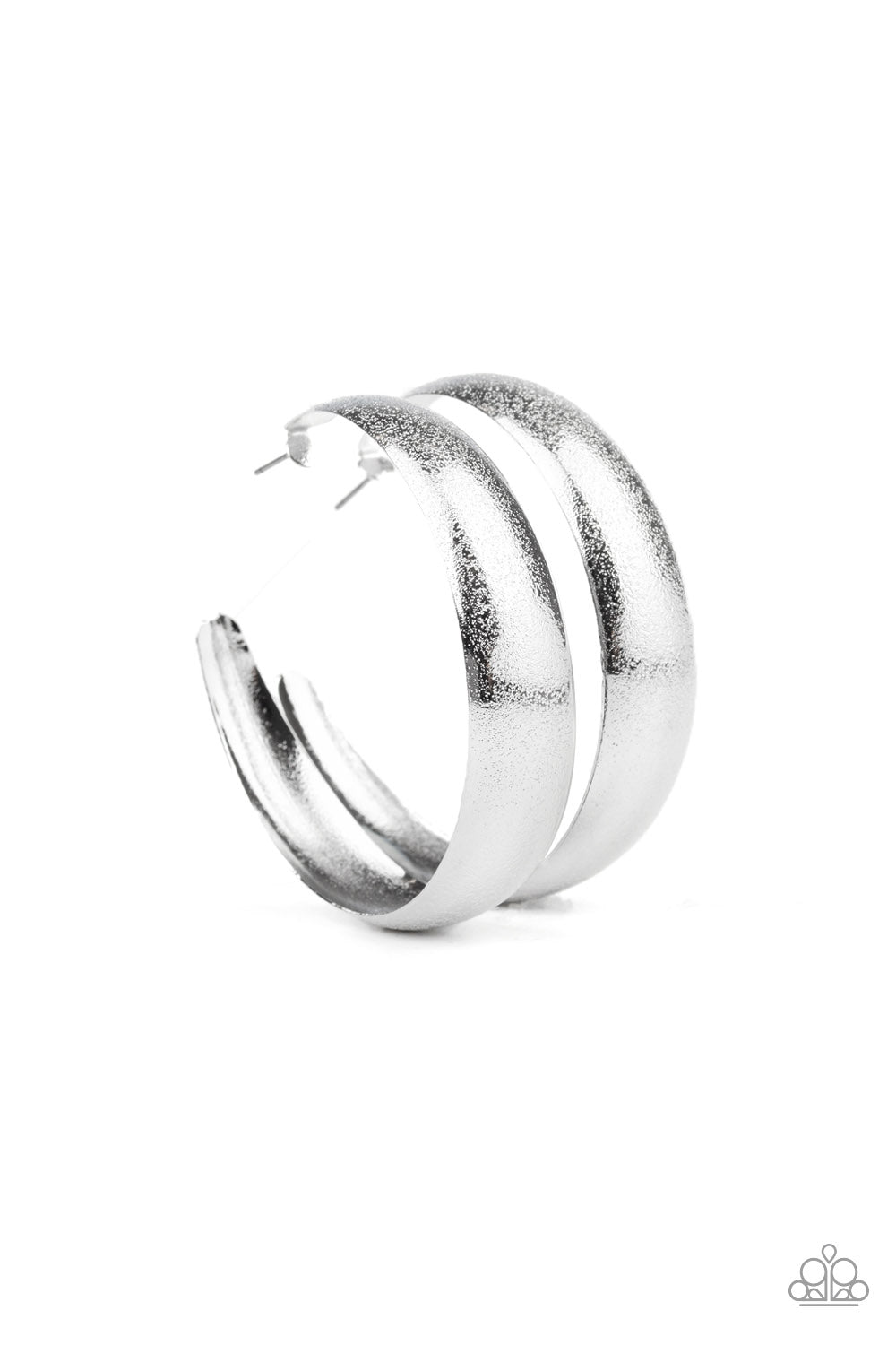 Paparazzi HOOPS! I Did It Again - Silver Hoop Earrings 