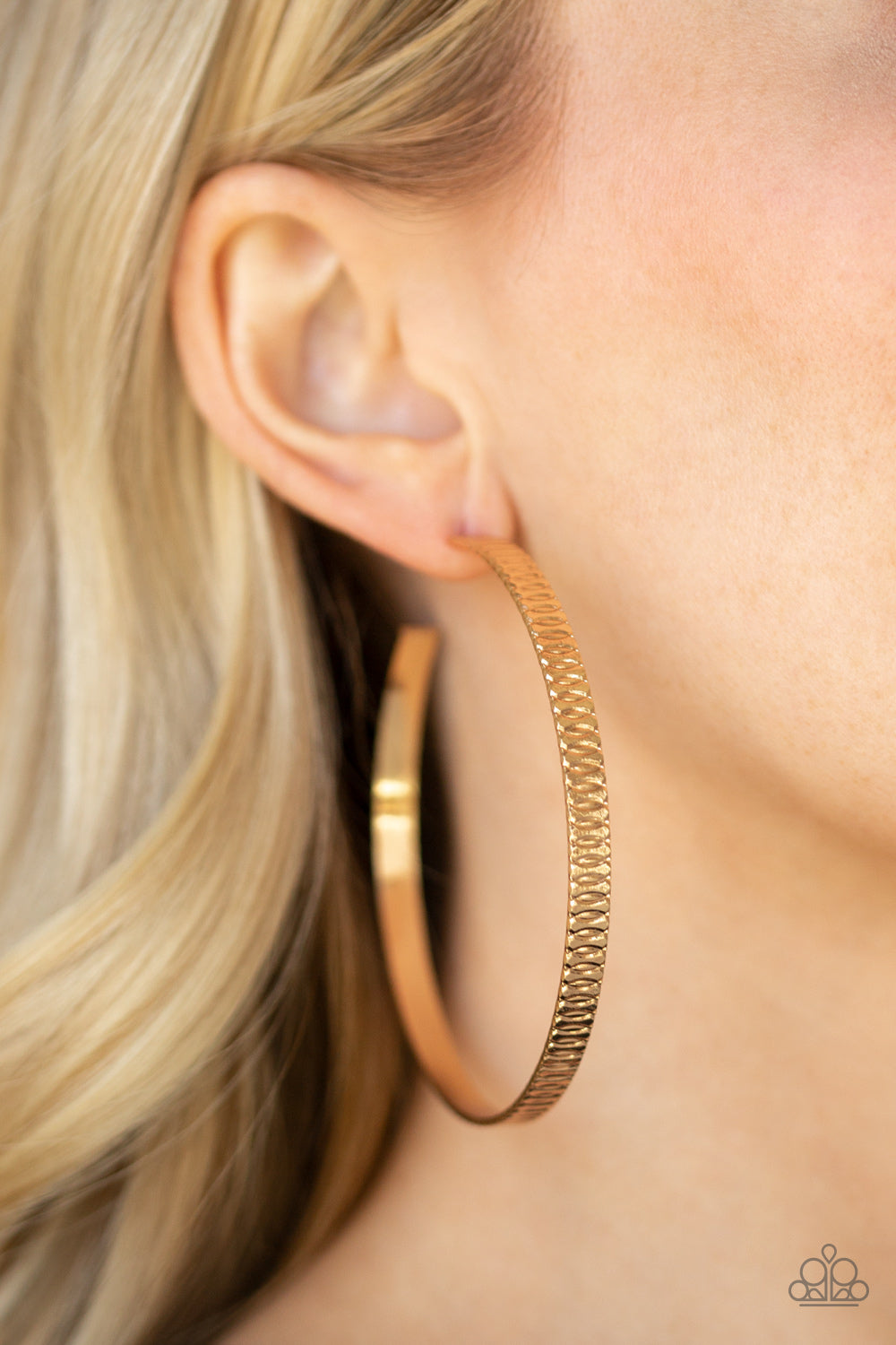 Retro Rebellion - Gold Hoop Earrings 