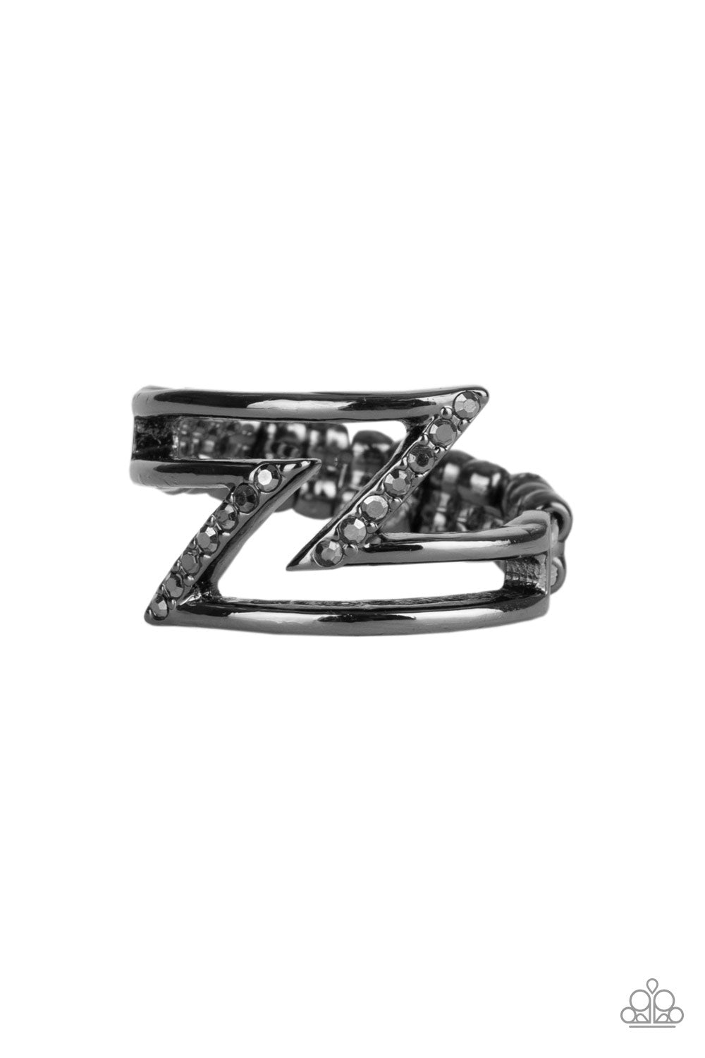 5th Avenue Flash - Black Ring