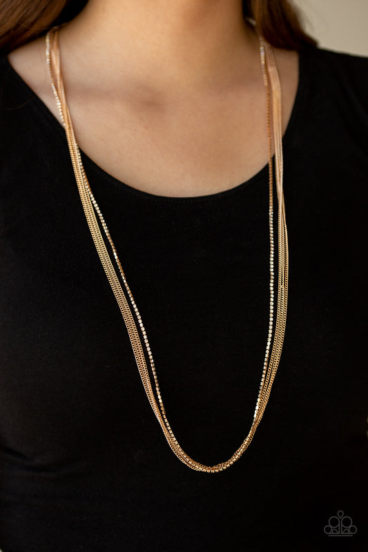 SLEEK and Destroy - Gold Necklace 