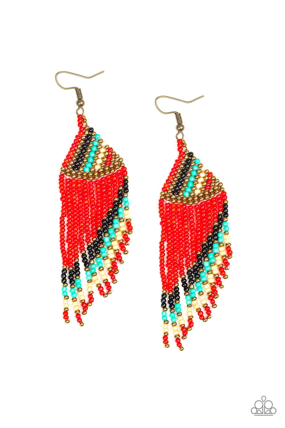 Bodaciously Bohemian - Red Earrings