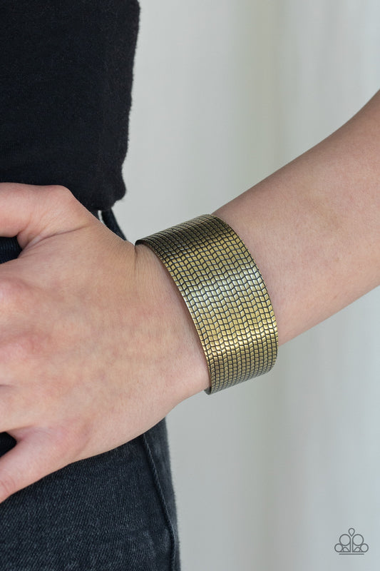 Texture Trailblazer - Brass Bracelet