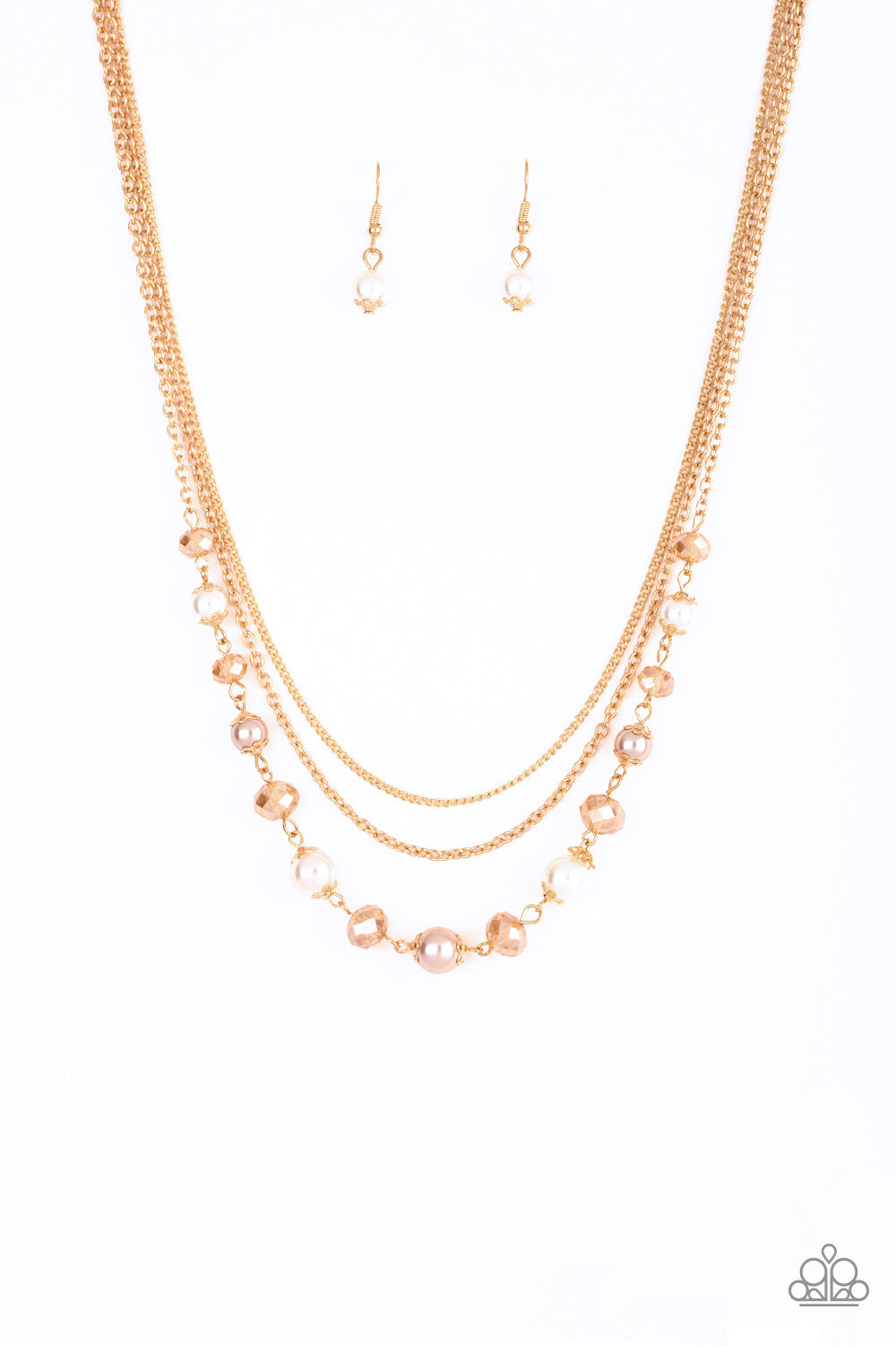 Paparazzi Tour de Demure - Gold Necklace 