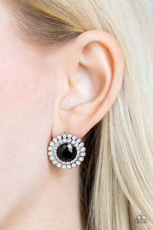 My Second Castle - Black Post Earrings