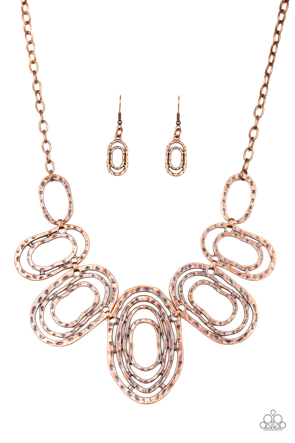 Paparazzi Empress Impressions - Copper Necklace 